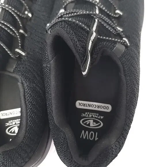Athletic Works Women’s Bungee Sneakers Size 10 Odor Control Memory Foam Black​​ - Picture 8 of 9